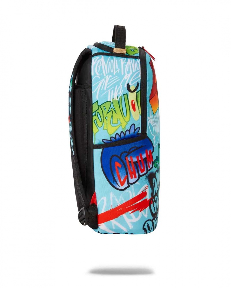 Sprayground Backpack SBPLANKTON DLXR BACKPACK Blue | BJRKM4789