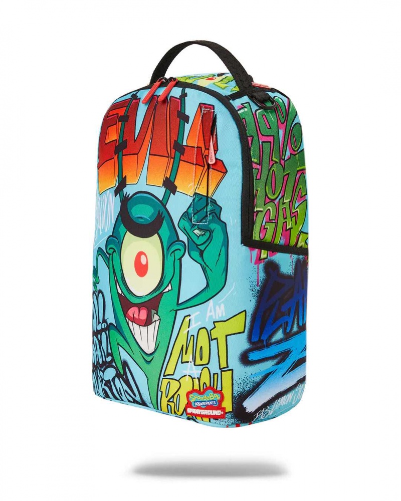 Sprayground Backpack SBPLANKTON DLXR BACKPACK Blue | BJRKM4789