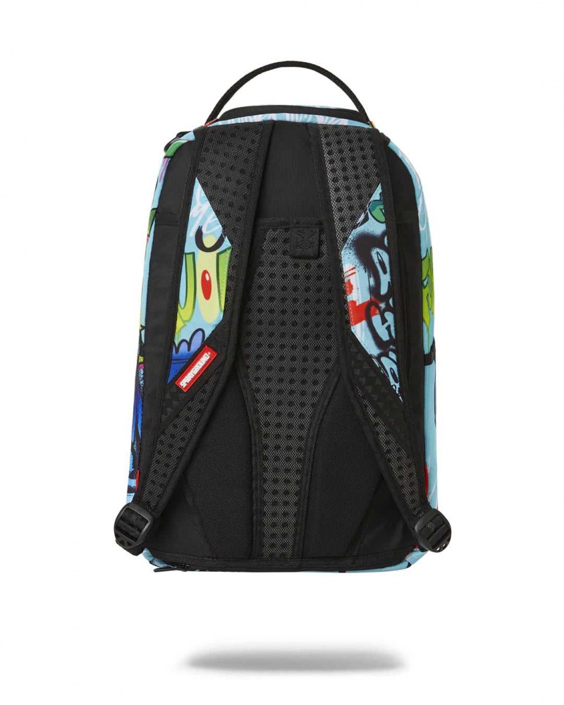 Sprayground Backpack SBPLANKTON DLXR BACKPACK Blue | BJRKM4789