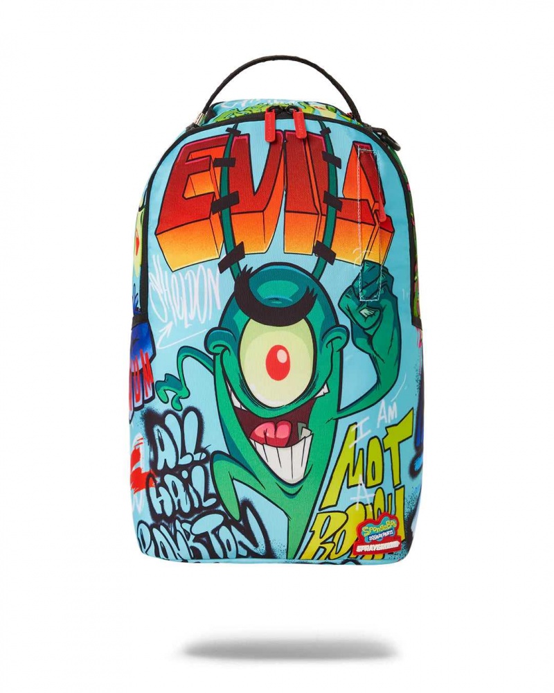 Sprayground Backpack SBPLANKTON DLXR BACKPACK Blue | BJRKM4789