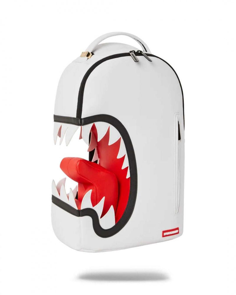 Sprayground Backpack SCREAM SHARK BACKPACK White | XHEKI1472