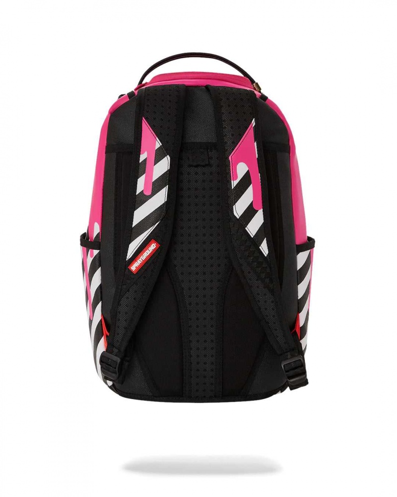 Sprayground Backpack SHARKMOUTH DRIPS DLXSVF BACKPACK Pink Fuchsia | PEAVN1289