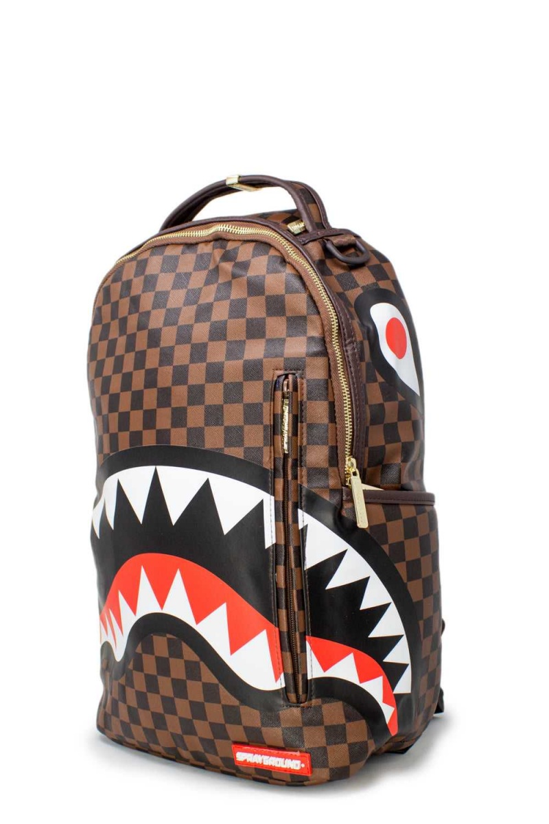 Sprayground Backpack SHARKS IN PARIS Brown | URFEI3218