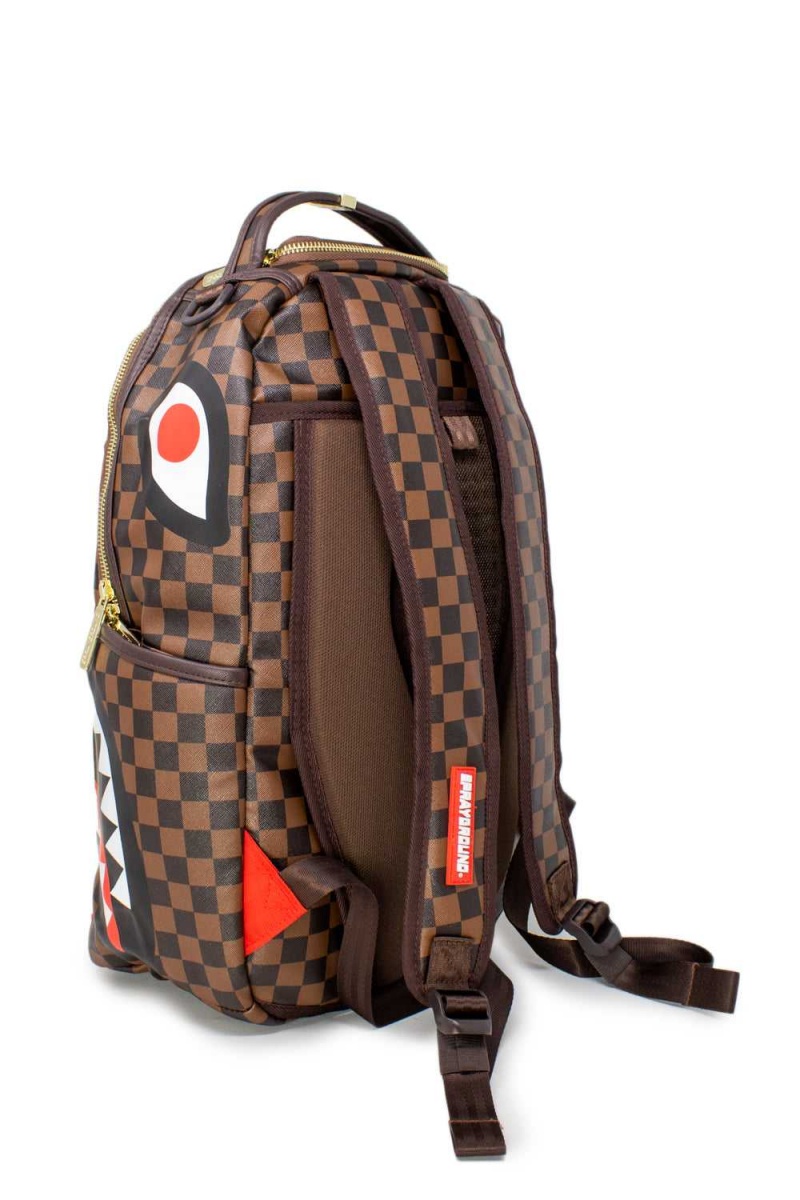 Sprayground Backpack SHARKS IN PARIS Brown | URFEI3218