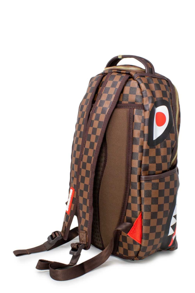 Sprayground Backpack SHARKS IN PARIS Brown | URFEI3218