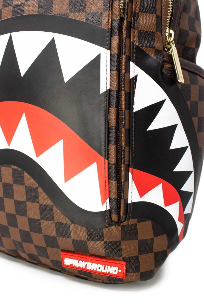 Sprayground Backpack SHARKS IN PARIS Brown | URFEI3218