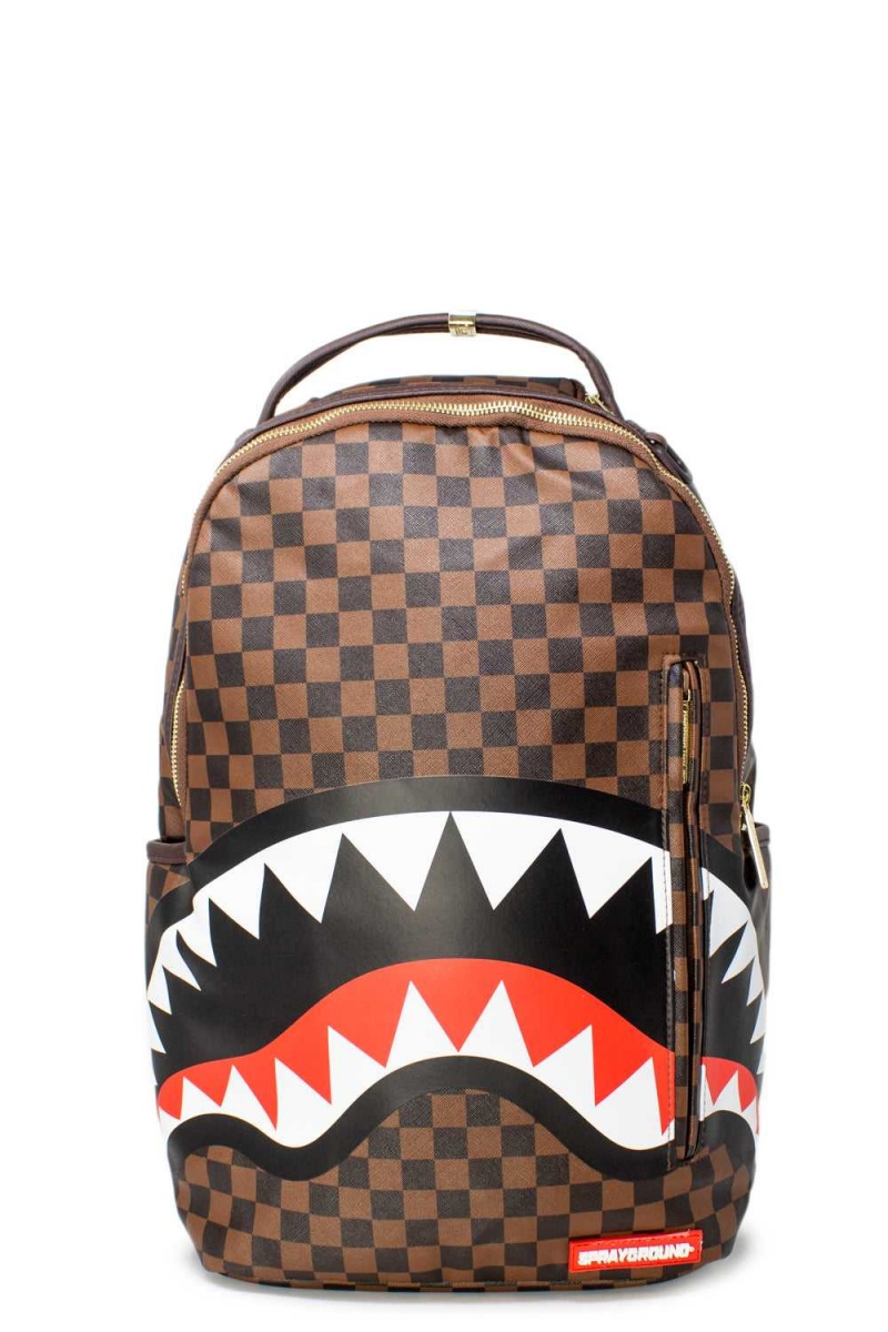 Sprayground Backpack SHARKS IN PARIS Brown | URFEI3218