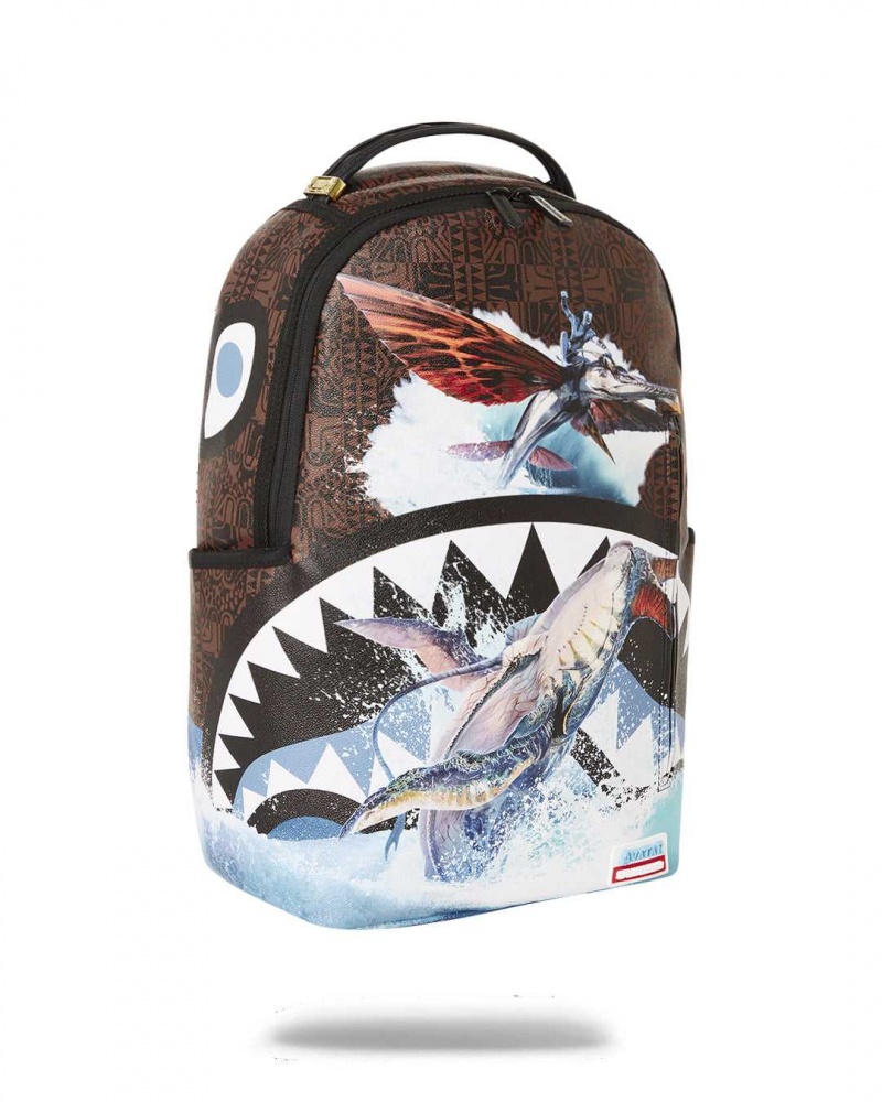 Sprayground Backpack SHARKS IN PARIS AVATAR BACKPACK Brown | ITNLA2057