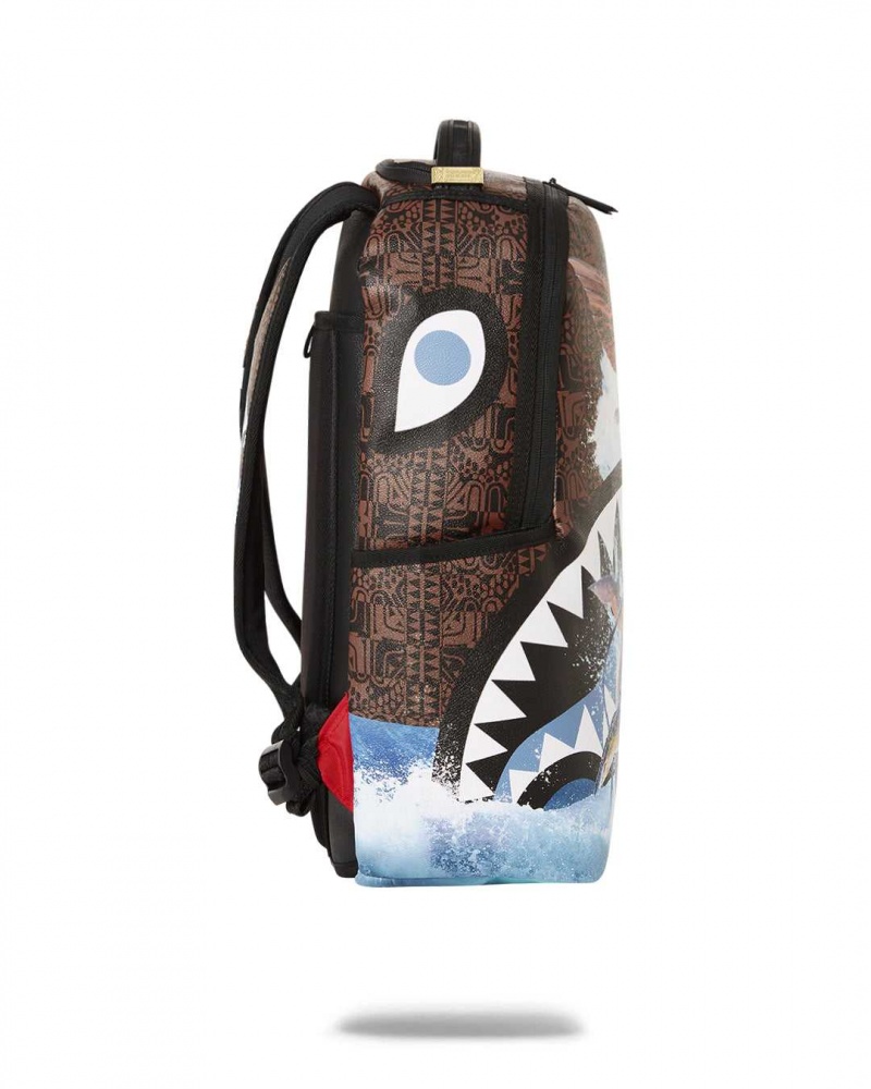 Sprayground Backpack SHARKS IN PARIS AVATAR BACKPACK Brown | ITNLA2057