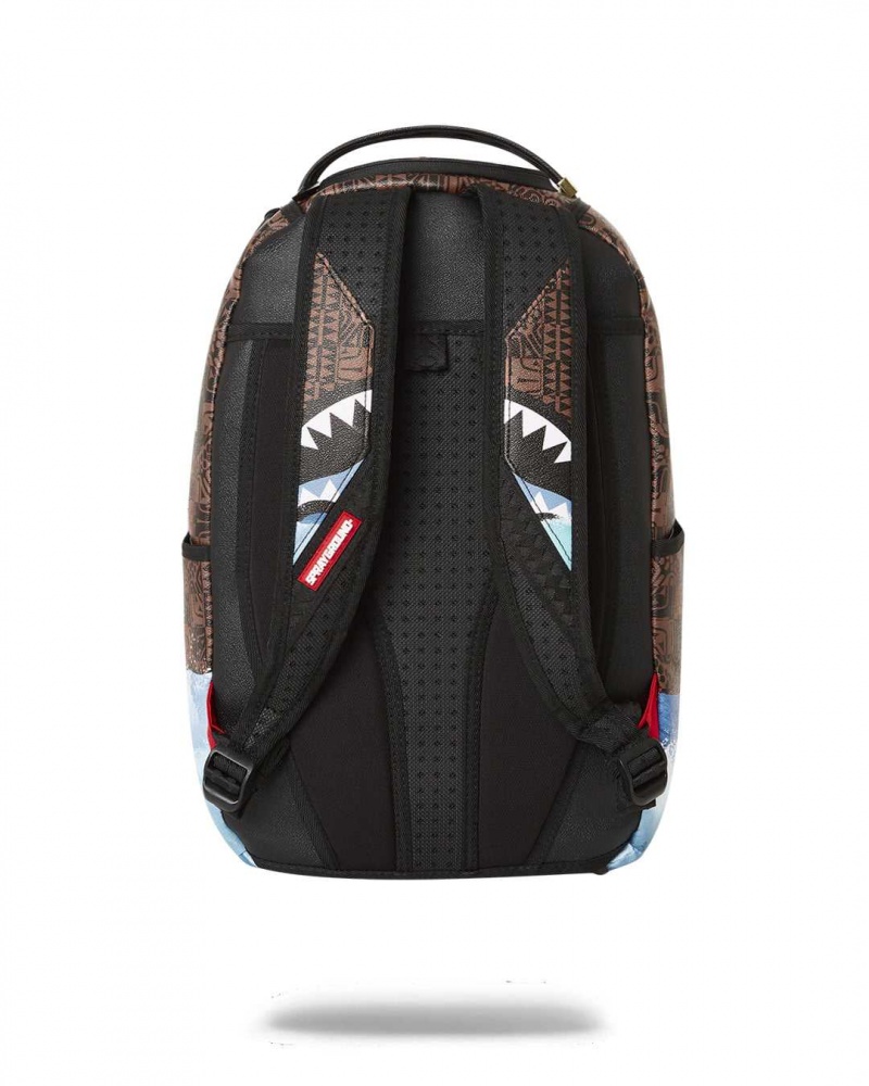 Sprayground Backpack SHARKS IN PARIS AVATAR BACKPACK Brown | ITNLA2057