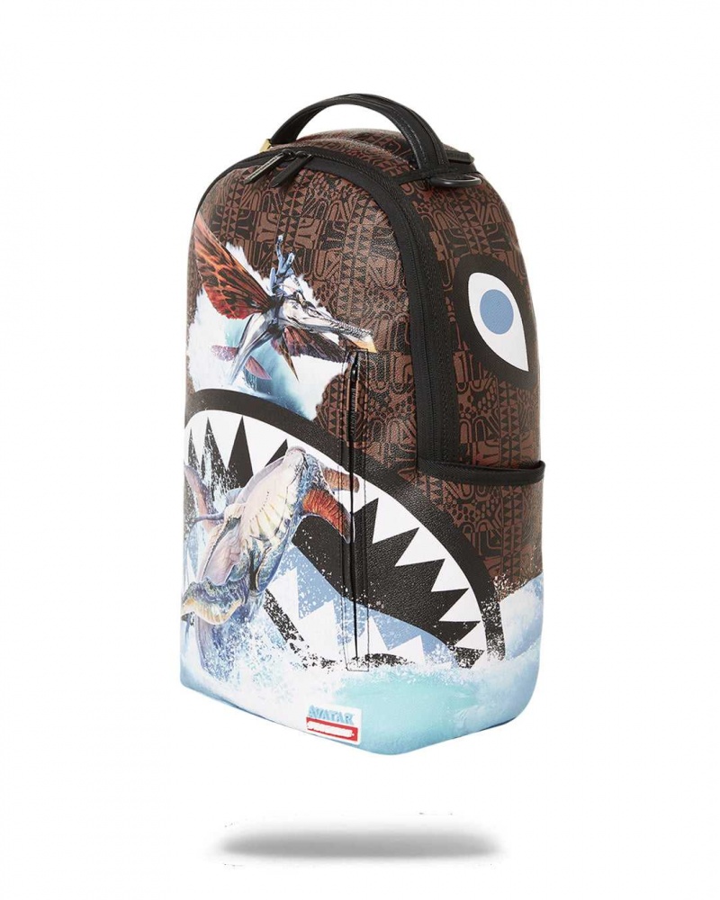 Sprayground Backpack SHARKS IN PARIS AVATAR BACKPACK Brown | ITNLA2057