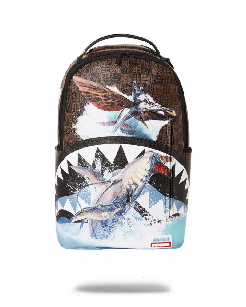 Sprayground Backpack SHARKS IN PARIS AVATAR BACKPACK Brown | ITNLA2057