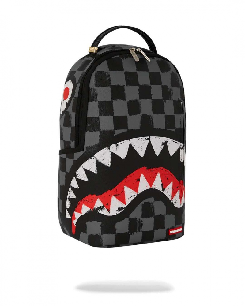 Sprayground Backpack SHARKS IN PARIS GRAY PAINT BACKPACK Grey | GDBHL2573