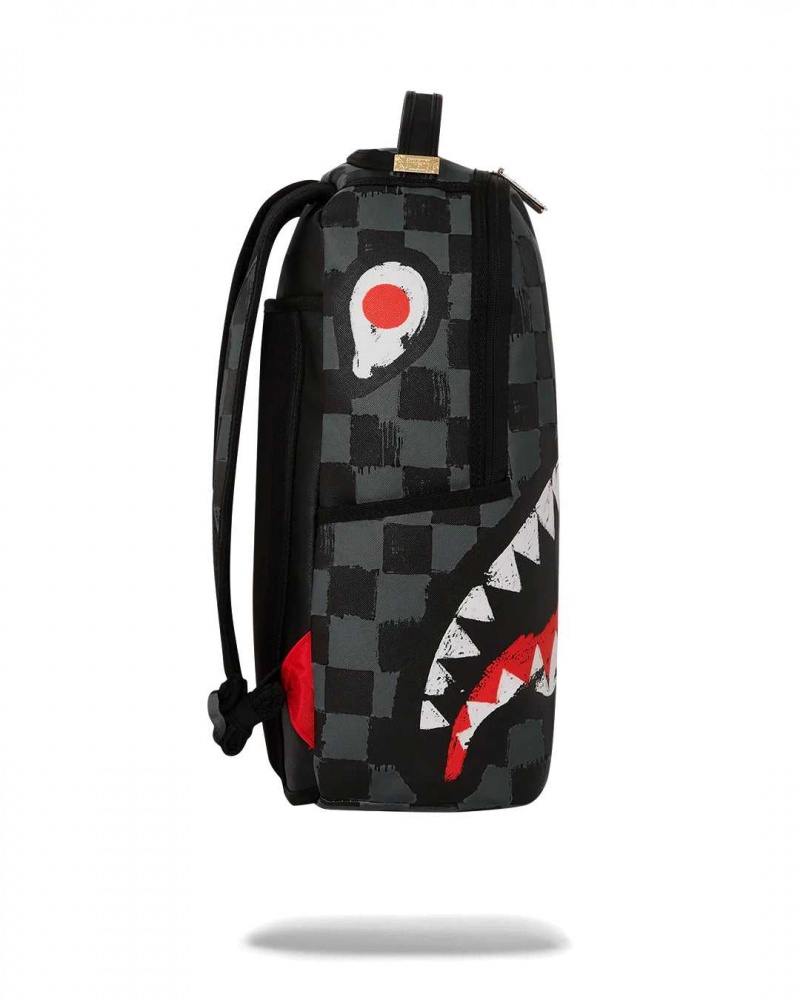 Sprayground Backpack SHARKS IN PARIS GRAY PAINT BACKPACK Grey | GDBHL2573