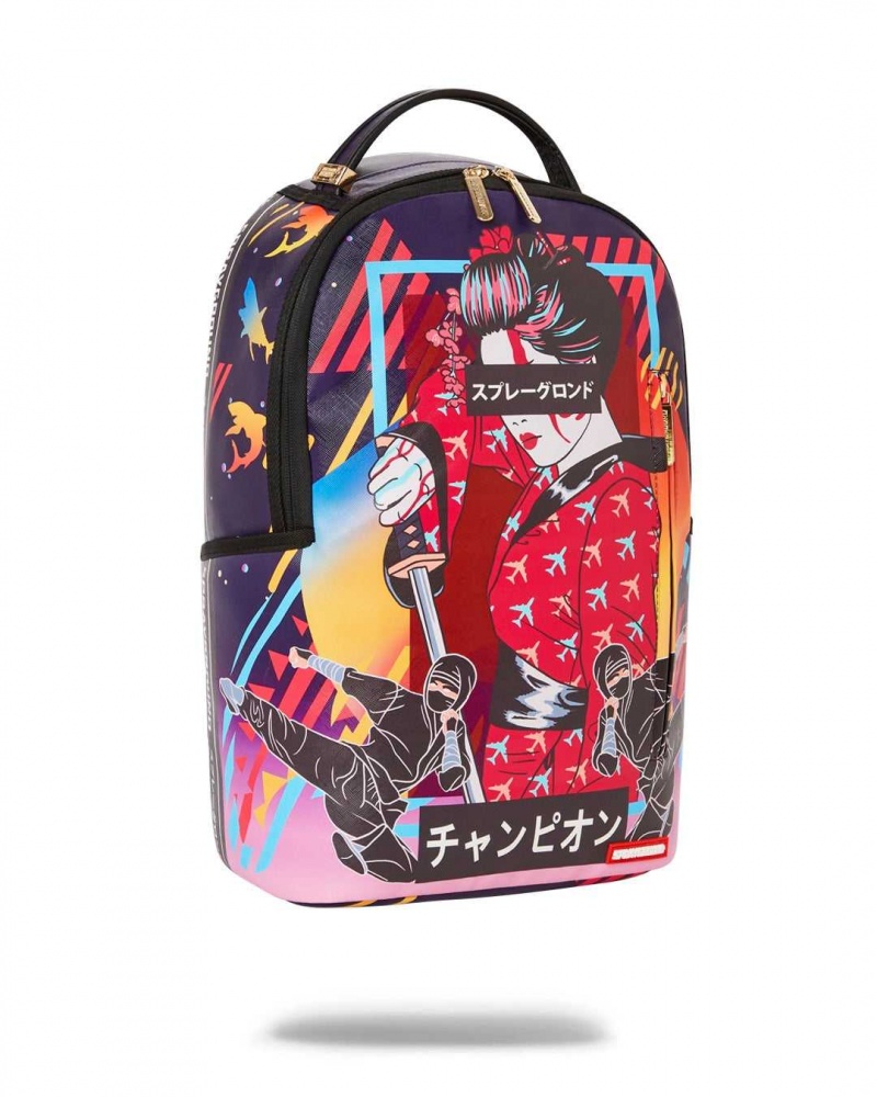 Sprayground Backpack SHARKUZA DLX BACKPACK Purple | WJUXS9304