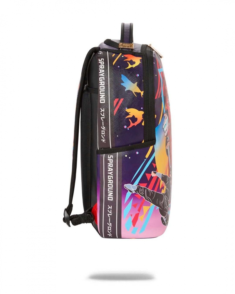 Sprayground Backpack SHARKUZA DLX BACKPACK Purple | WJUXS9304