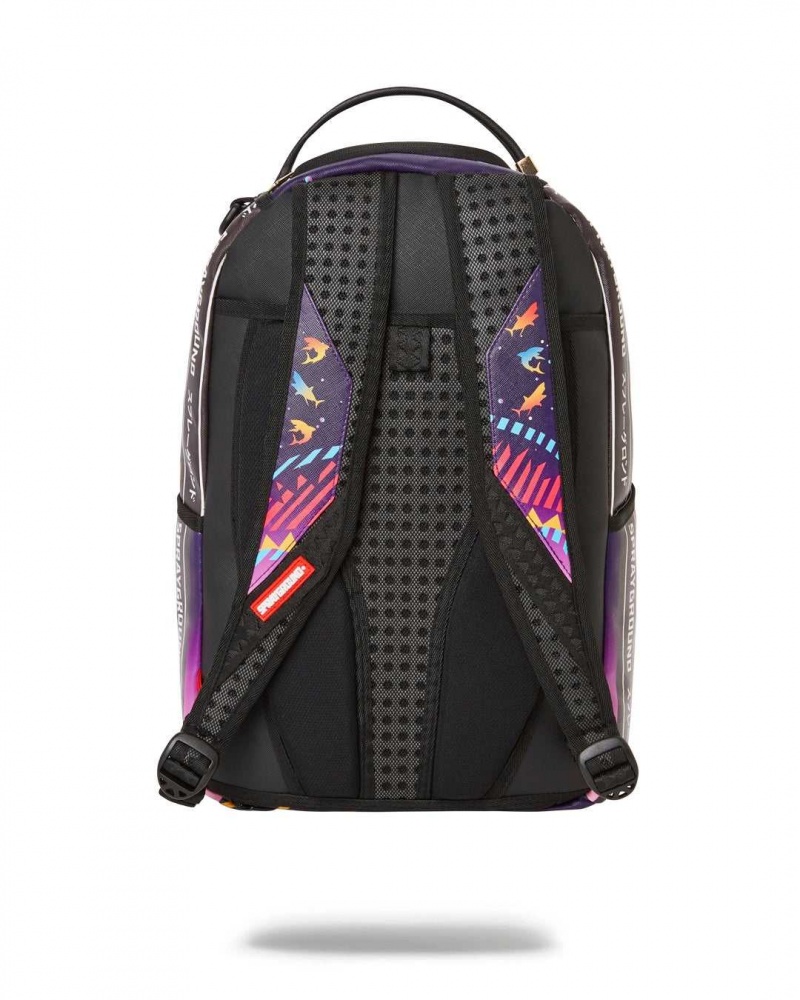 Sprayground Backpack SHARKUZA DLX BACKPACK Purple | WJUXS9304