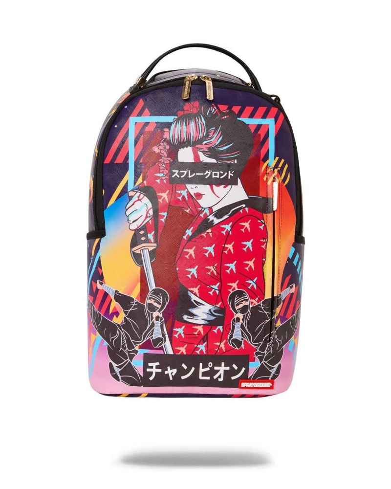 Sprayground Backpack SHARKUZA DLX BACKPACK Purple | WJUXS9304