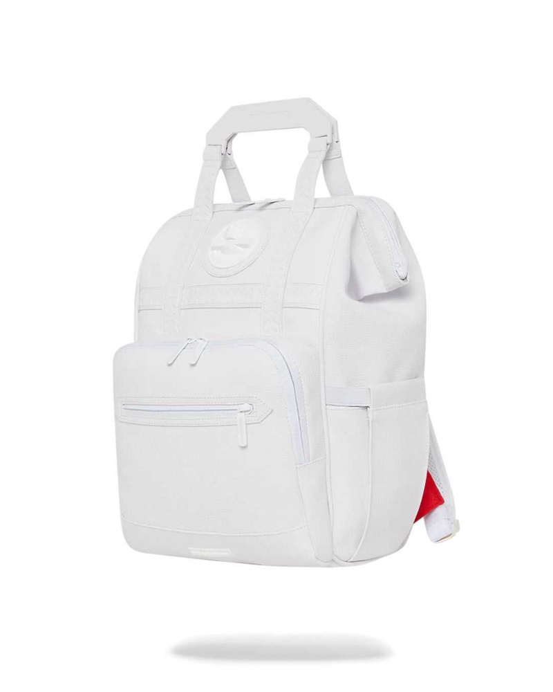 Sprayground Backpack SHARK 3D OUT BIZ TOP OPENER BACKPACK White | OLSAR1746