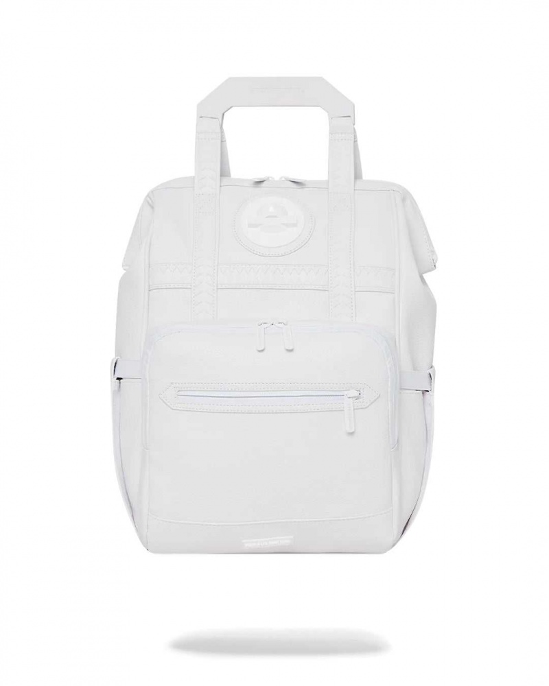 Sprayground Backpack SHARK 3D OUT BIZ TOP OPENER BACKPACK White | OLSAR1746