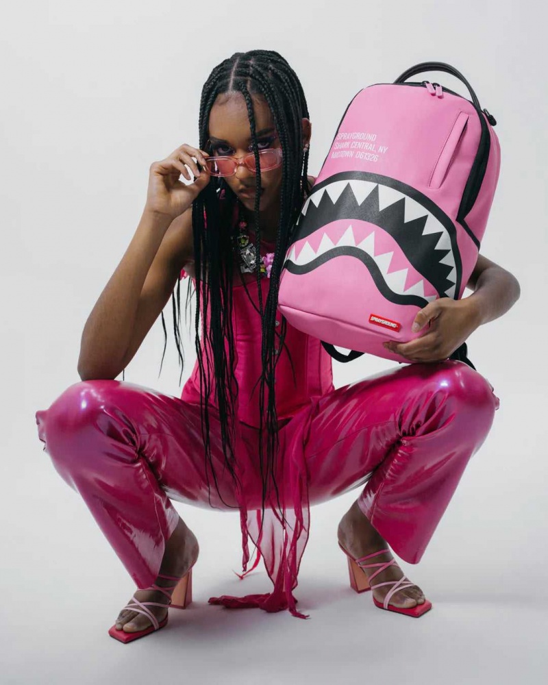 Sprayground Backpack SHARK CENTRAL 2.0 DLXSV BACKPACK / Pink | AZHTC3420