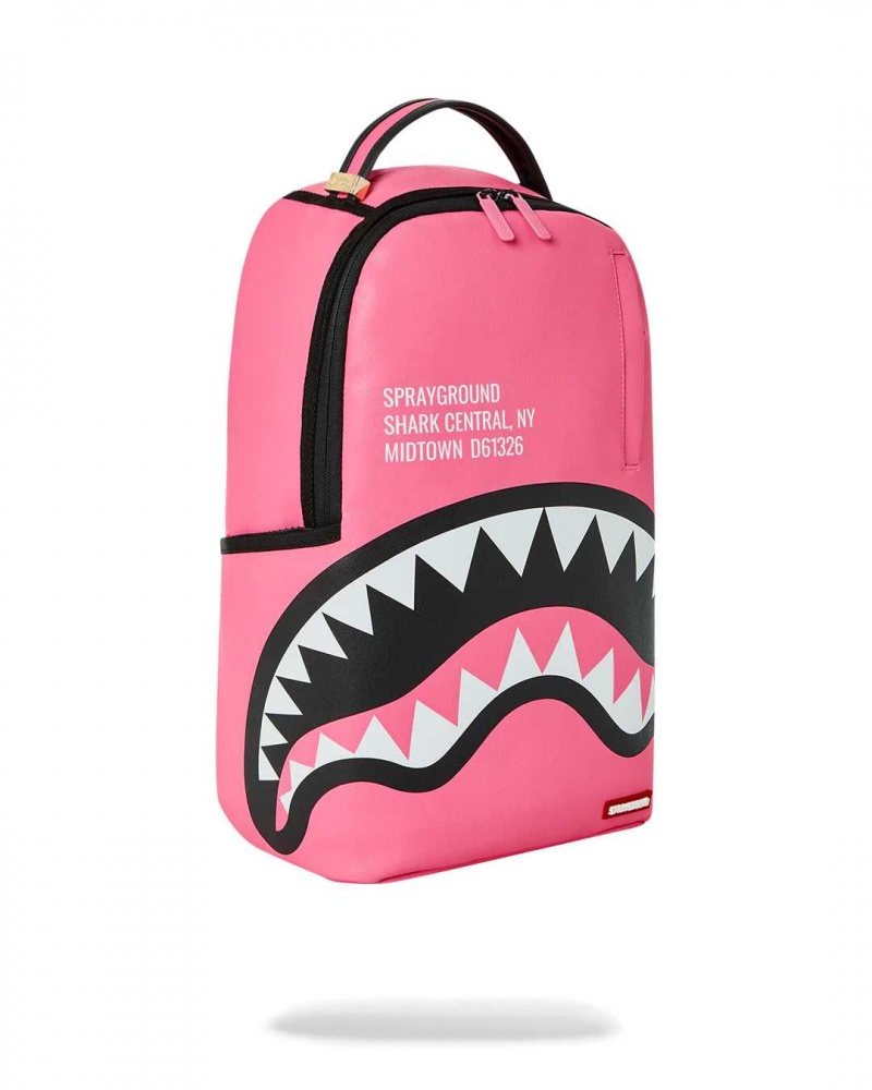 Sprayground Backpack SHARK CENTRAL 2.0 DLXSV BACKPACK / Pink | AZHTC3420