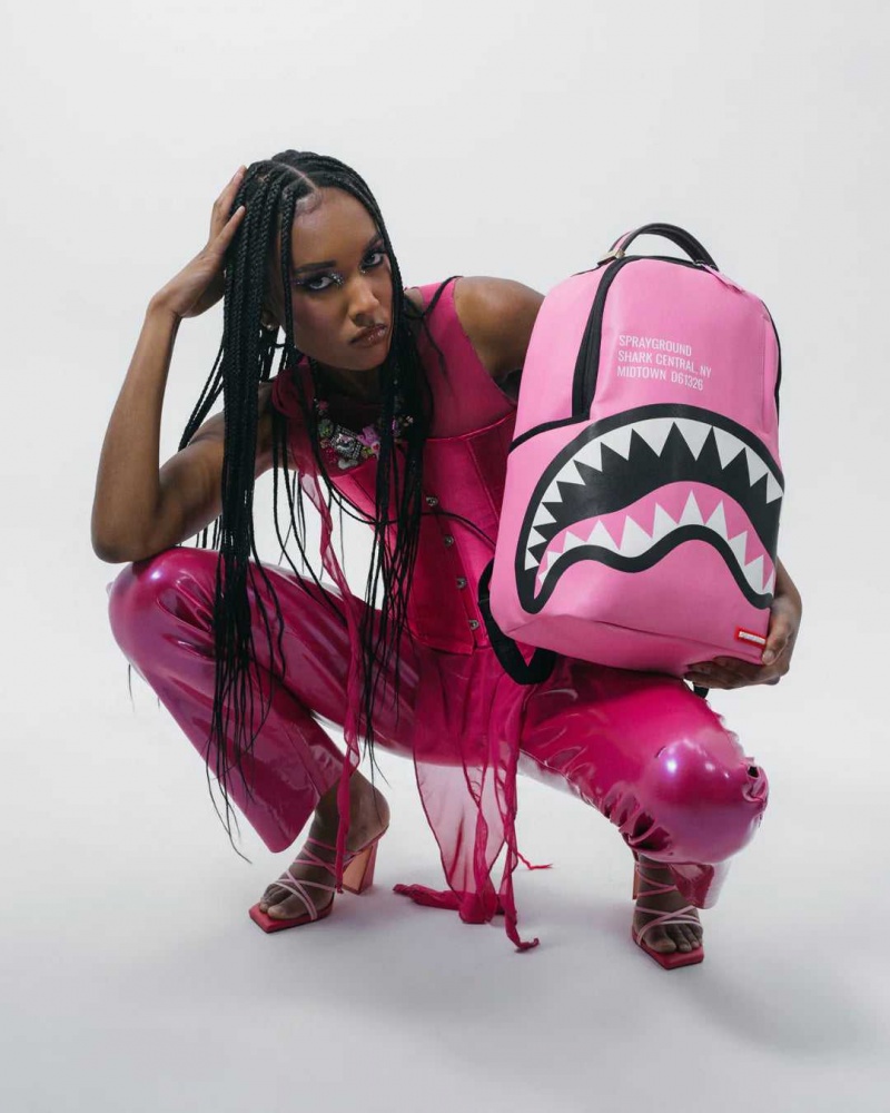 Sprayground Backpack SHARK CENTRAL 2.0 DLXSV BACKPACK / Pink | AZHTC3420