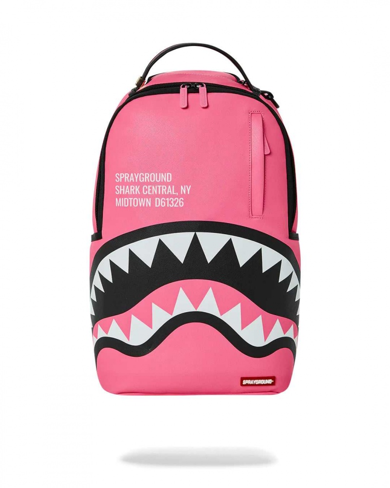 Sprayground Backpack SHARK CENTRAL 2.0 DLXSV BACKPACK / Pink | AZHTC3420