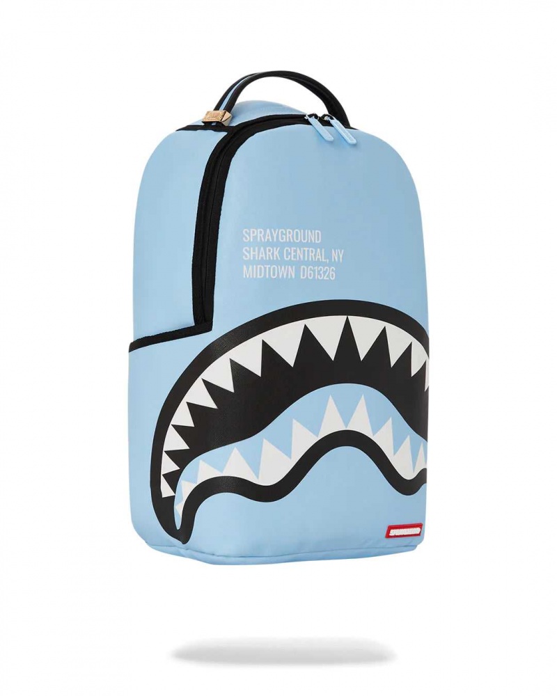 Sprayground Backpack SHARK CENTRAL 2.0 DLXSV BACKPACK / Blue | BPLNV3019