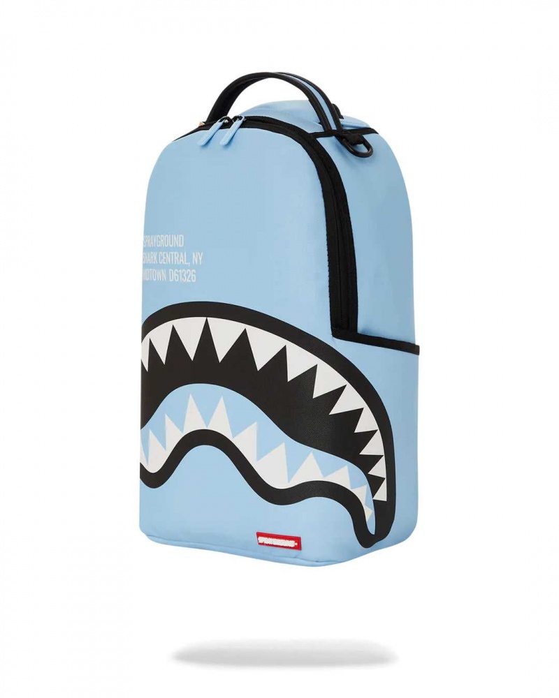 Sprayground Backpack SHARK CENTRAL 2.0 DLXSV BACKPACK / Blue | BPLNV3019