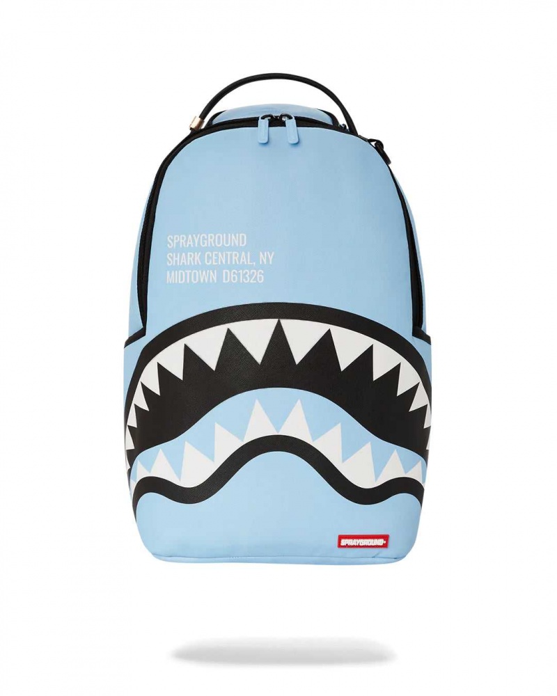 Sprayground Backpack SHARK CENTRAL 2.0 DLXSV BACKPACK / Blue | BPLNV3019