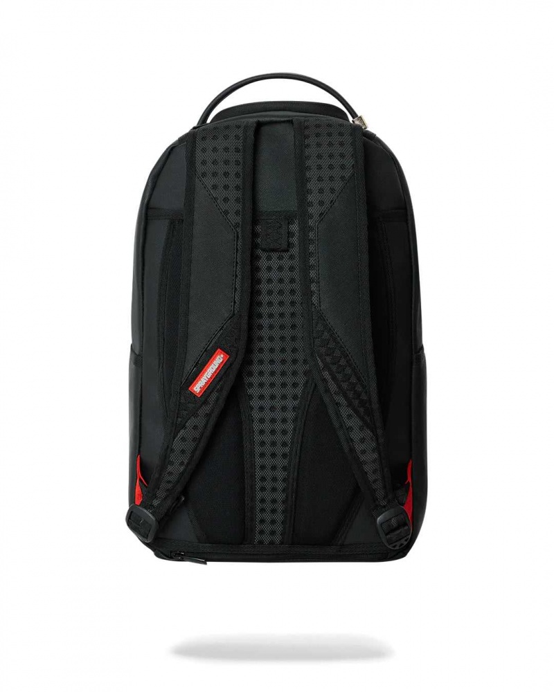 Sprayground Backpack SHARK CENTRAL: 2.0: ON DLXSV BACKPACK / Black | ZAOQH8359