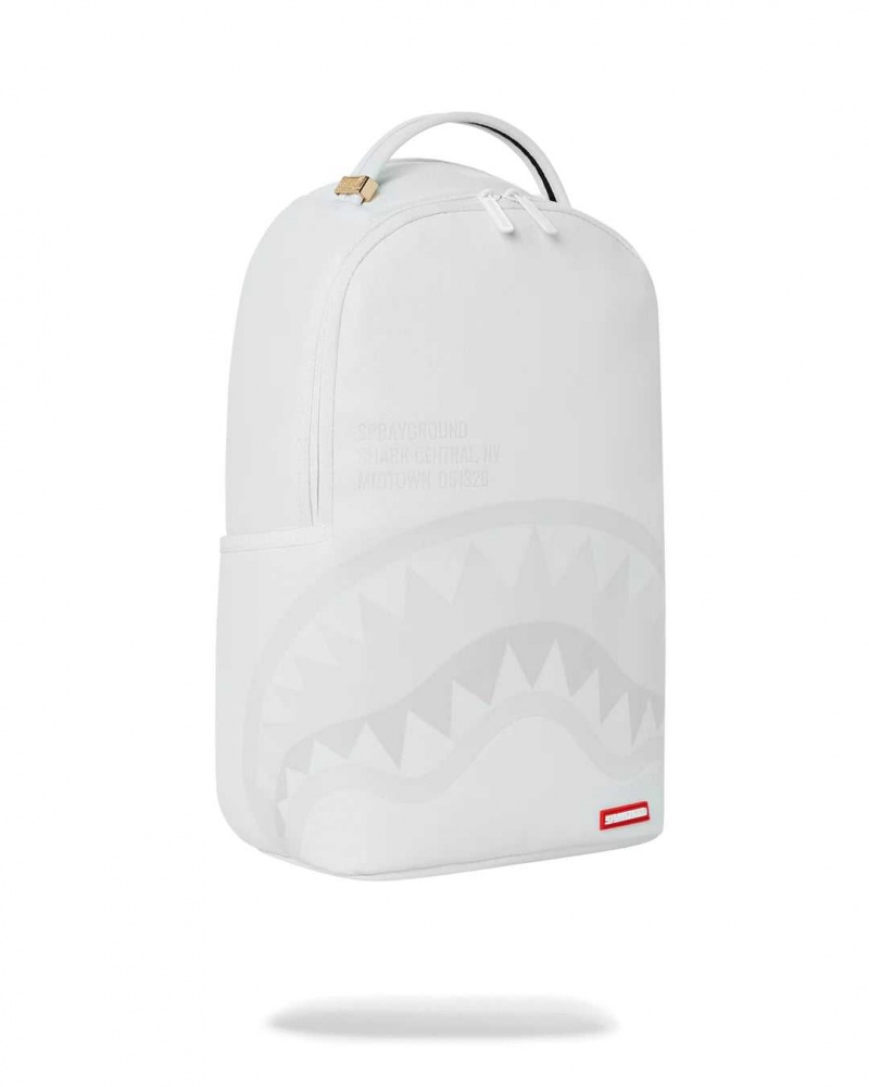 Sprayground Backpack SHARK CENTRAL 2.0 TOTAL BACKPACK / White | IHWER4391