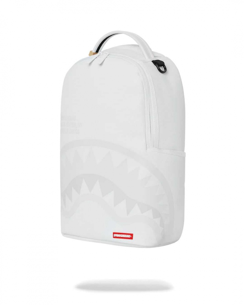 Sprayground Backpack SHARK CENTRAL 2.0 TOTAL BACKPACK / White | IHWER4391