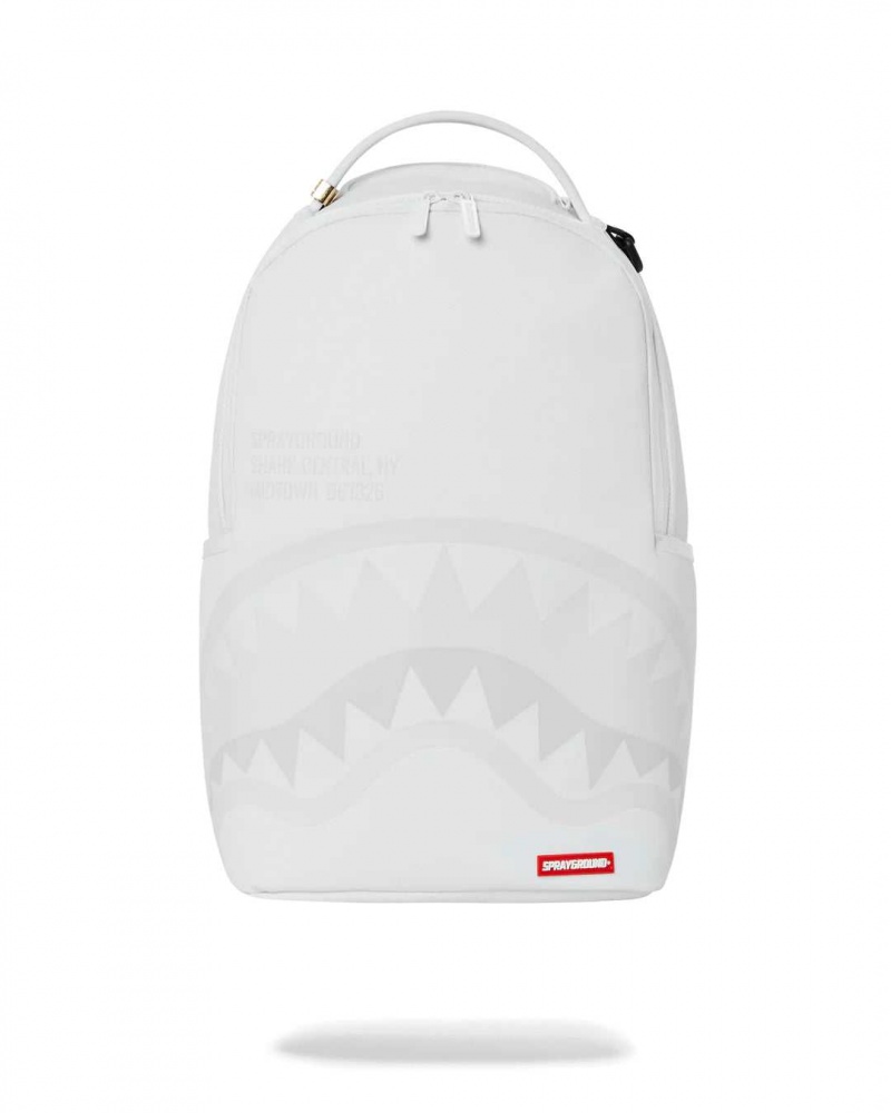 Sprayground Backpack SHARK CENTRAL 2.0 TOTAL BACKPACK / White | IHWER4391