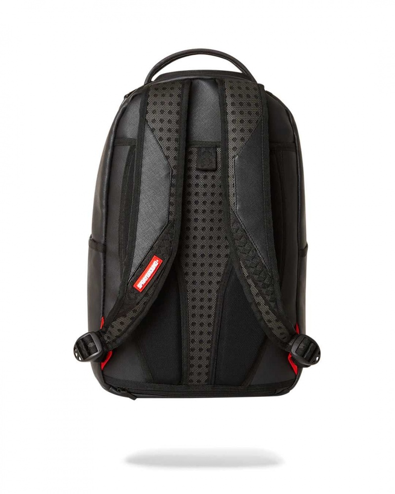 Sprayground Backpack SHARK CENTRAL 2.0 ON SP DLXSV BACKPACK / Black Grey Black | MQDBS7045