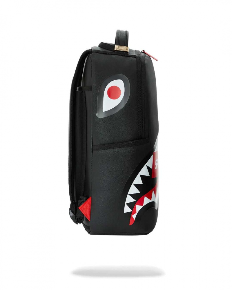 Sprayground Backpack SHARK CENTRAL SG LOGO CORE BACKPACK Black | YCAOD0819