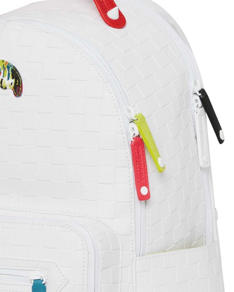 Sprayground Backpack SHARK TRIP NEW CARGO BACKPACK White | OCJUA1958