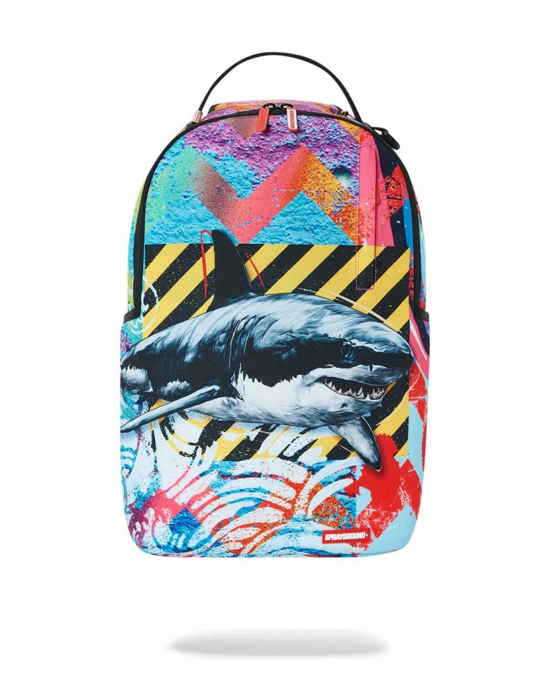 Sprayground Backpack SHARK VIBE DLXSR BACKPACK Yellow | GOCPS4058