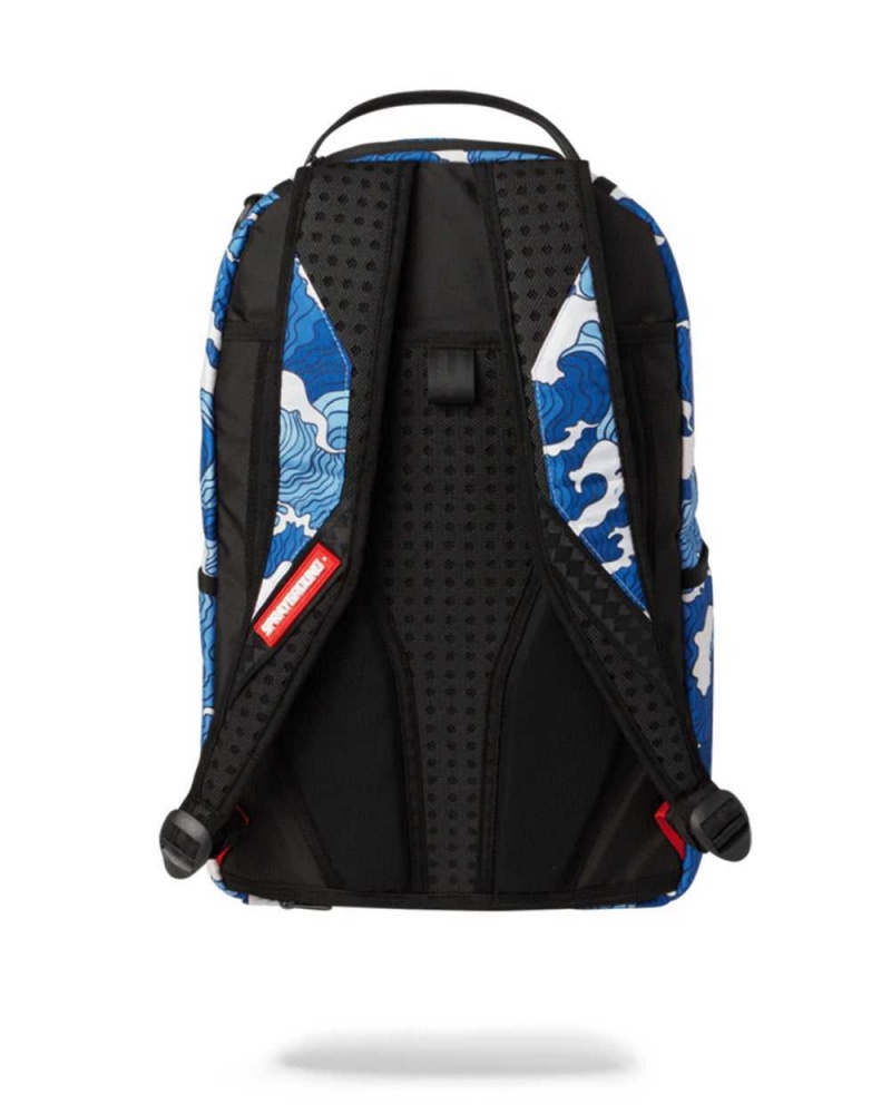 Sprayground Backpack SHARK WAVE Blue | ZVFCR0863