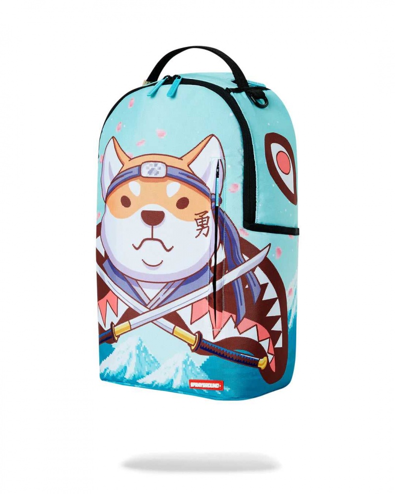 Sprayground Backpack SHIBA INU NINJA DAY DLSXR BACKPACK Blue | NPZLK9105