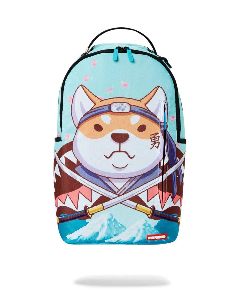 Sprayground Backpack SHIBA INU NINJA DAY DLSXR BACKPACK Blue | NPZLK9105