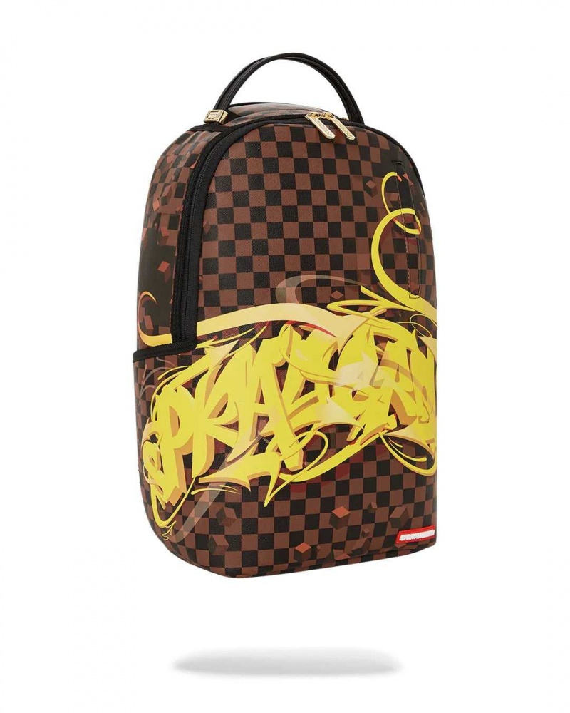 Sprayground Backpack SIP WILDSTYLE DLXSV BACKPACK Brown | BISWL3925