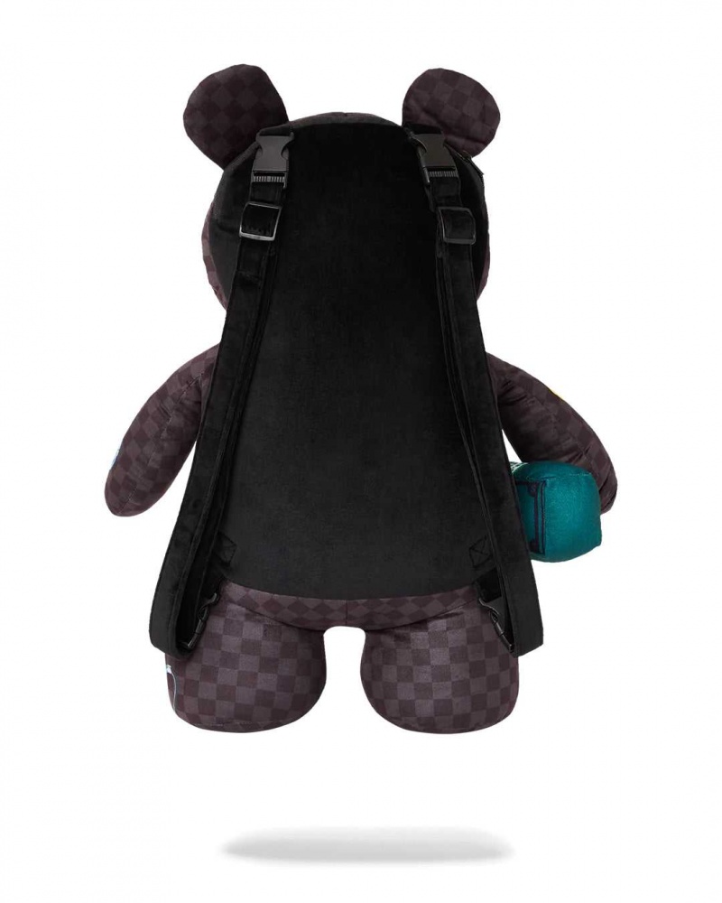 Sprayground Backpack SNAKES ON A BAG TEDDY BEAR Black | GWHXJ8351