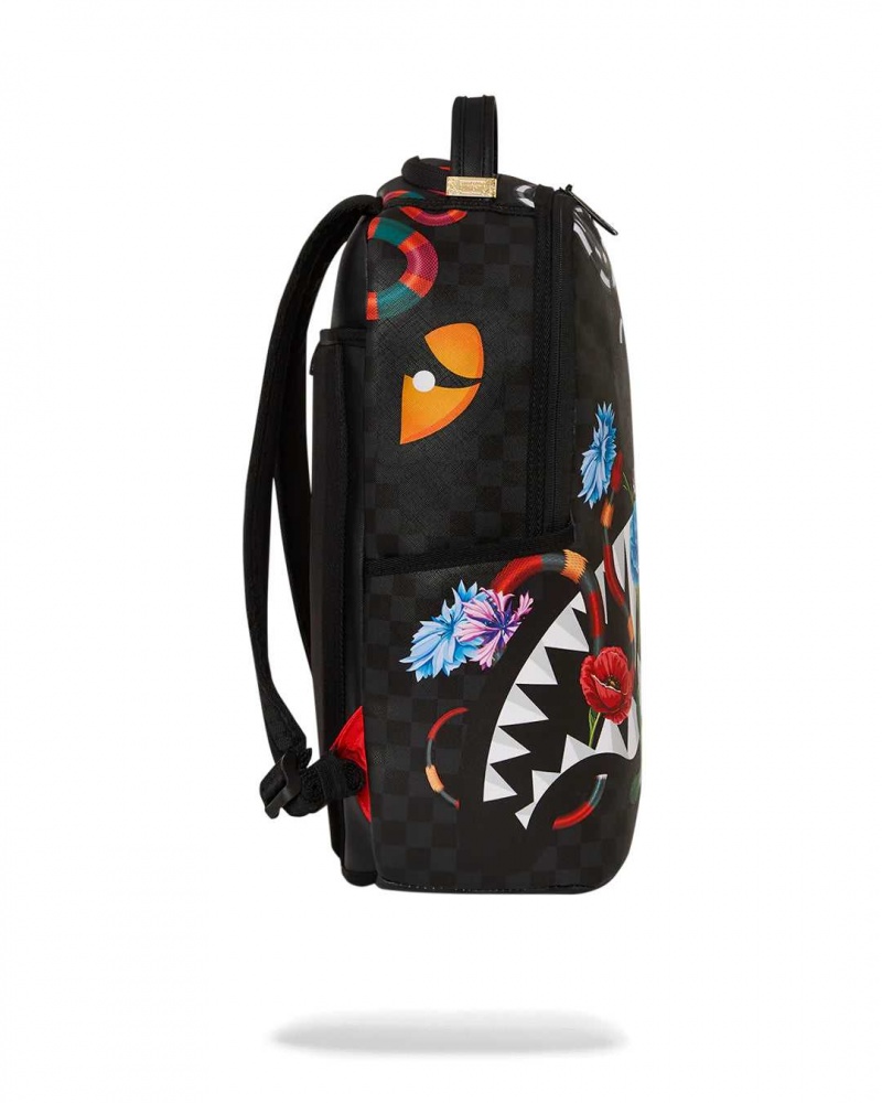 Sprayground Backpack SNAKES ON A BAG BACKPACK Black | FBHGJ8573