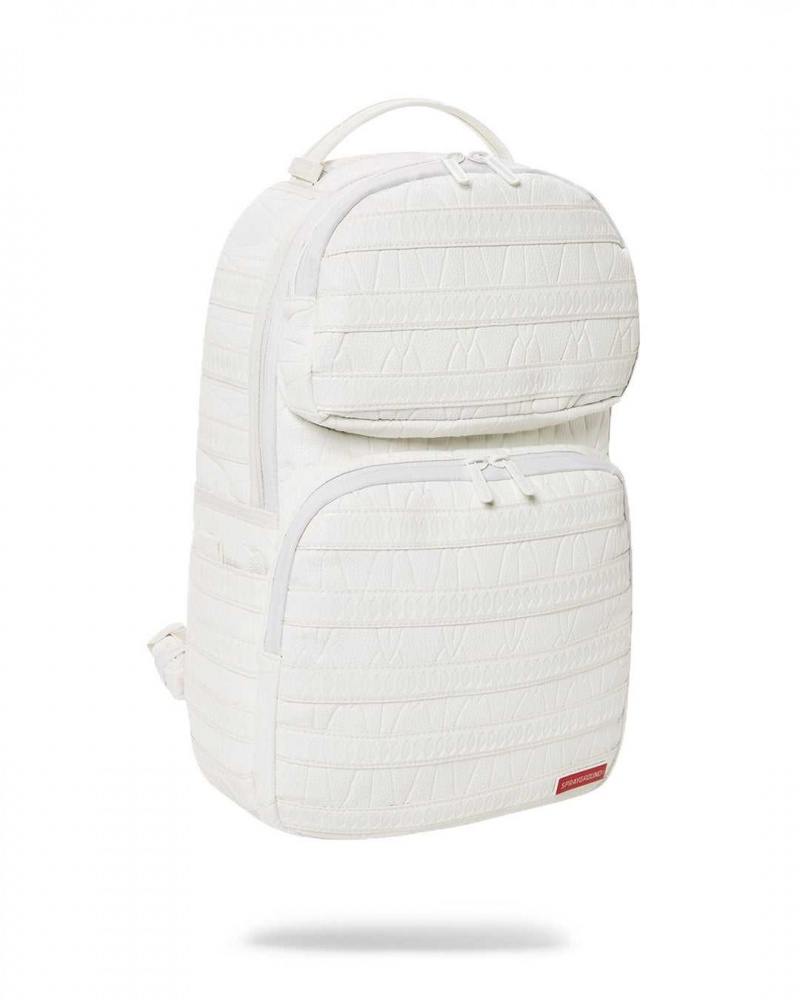 Sprayground Backpack SNOW TROOPER White | KPUVW0936