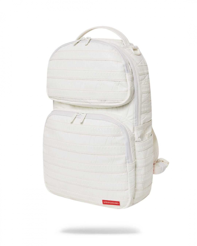 Sprayground Backpack SNOW TROOPER White | KPUVW0936