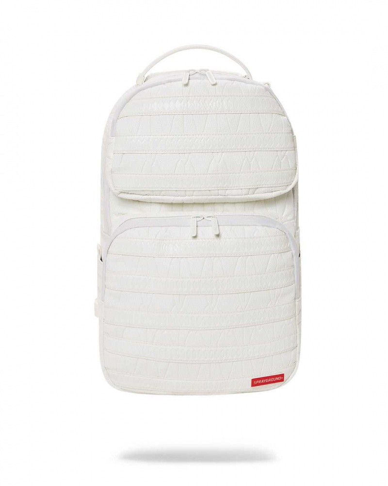 Sprayground Backpack SNOW TROOPER White | KPUVW0936