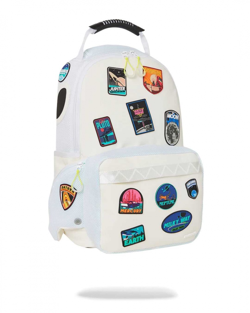 Sprayground Backpack SPACE TOURIST CARGO BACKPACK White | OYTPZ2837