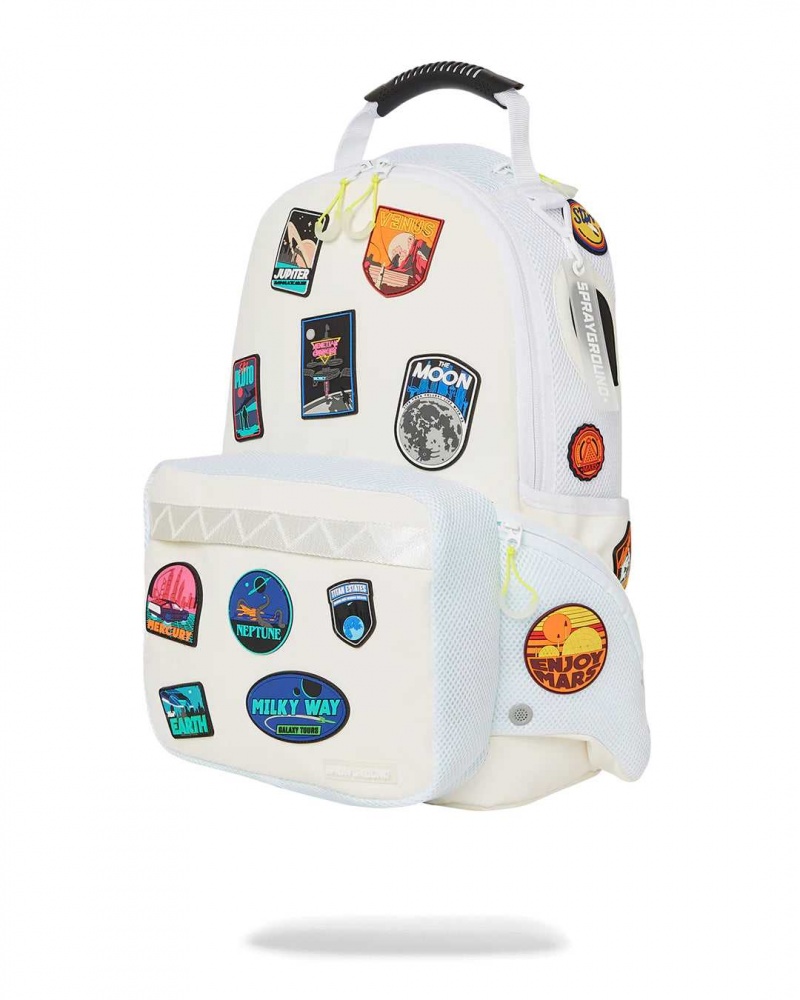 Sprayground Backpack SPACE TOURIST CARGO BACKPACK White | OYTPZ2837